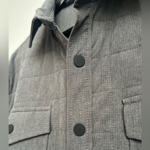 NWOT Men's LG VORTEX Quilted Jacket, Light Grey - Picture 10 of 14